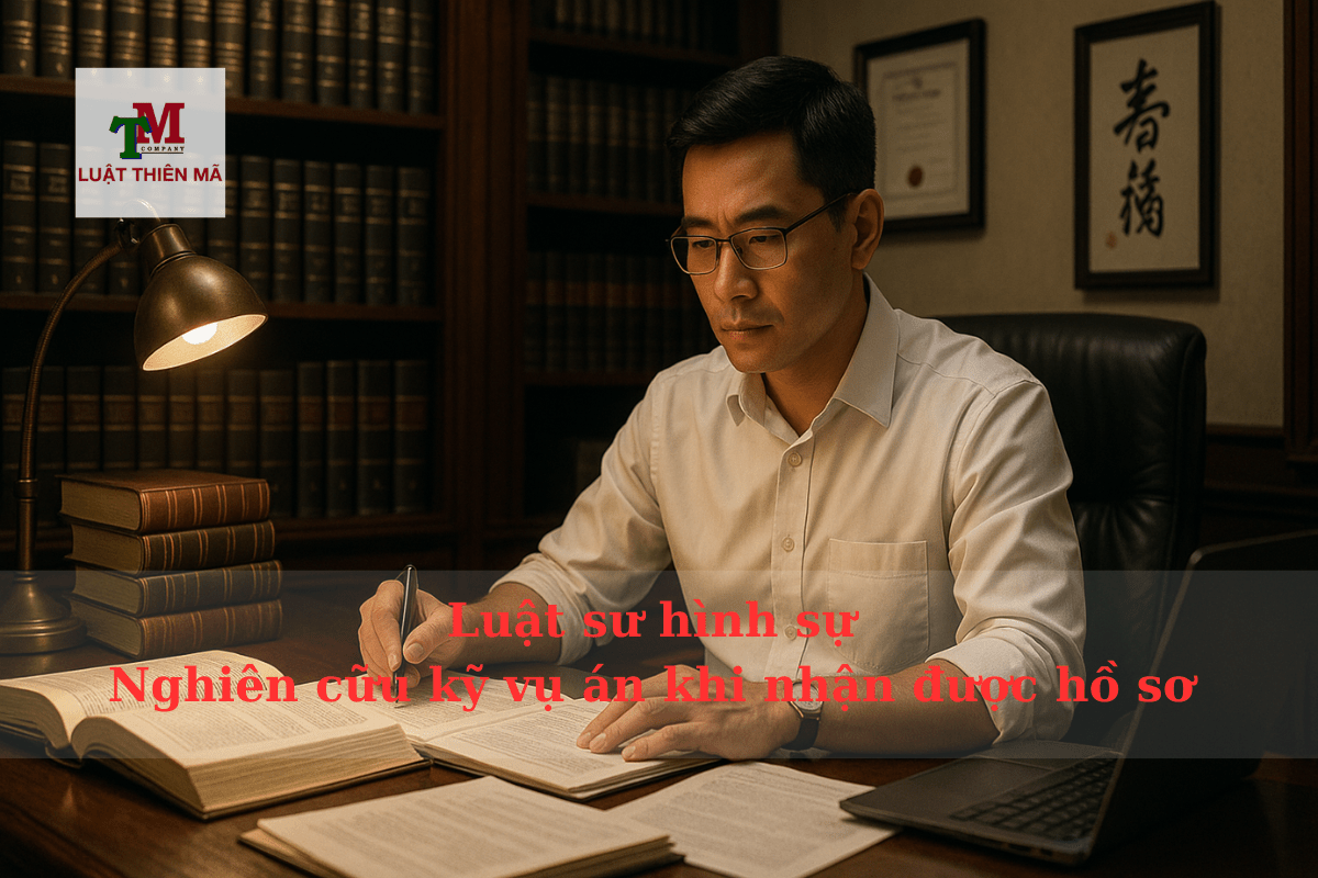 Bảng Giá Thuê Luật Sư Hình Sự, Chuyên Bào Chữa, Giải Quyết Các Vụ Án Hình Sự 1 Luật sư hình sự Luật Thiên Mã - Nghiên cứu kỹ vụ án khi nhận được hồ sơ