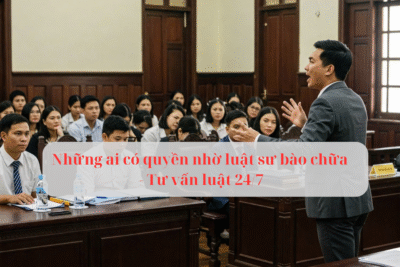 Nhung ai co quyen nho luat su bao chua Tu van luat 247