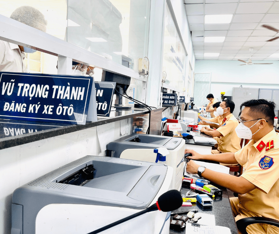 quy trình đăng ký xe ô tô