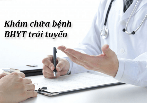 khám chữa bệnh với bảo hiểm y tế trái tuyến