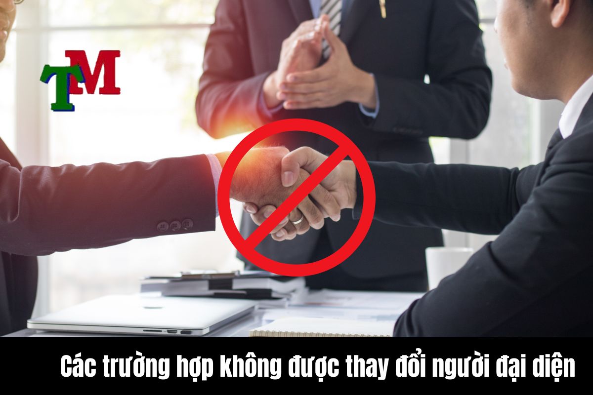 Các trường hợp không được thay đổi người đại diện
