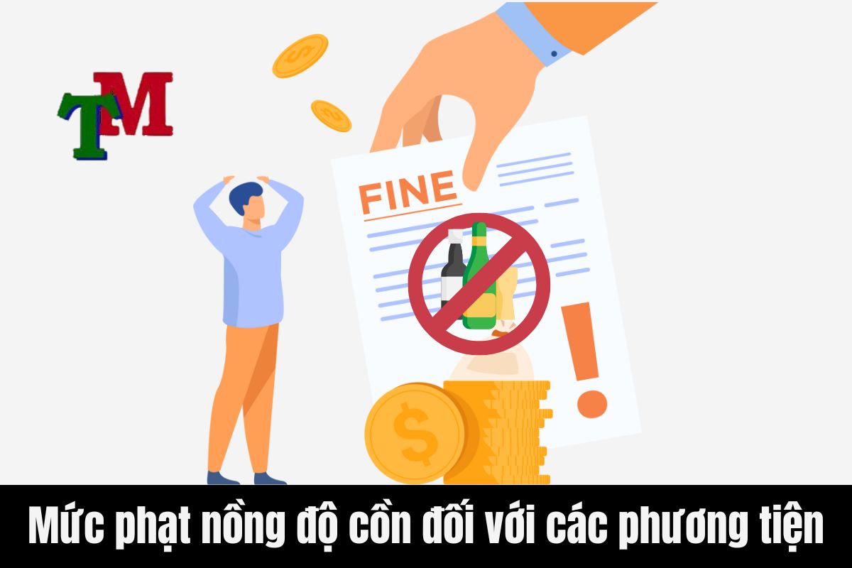 Mức phạt nồng độ cồn đối với các phương tiện khác