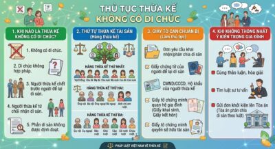 Thủ tục thừa kế không di chúc - Luật Thiên Mã