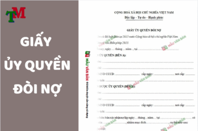 GIAY UY QUYEN DOI NO 1