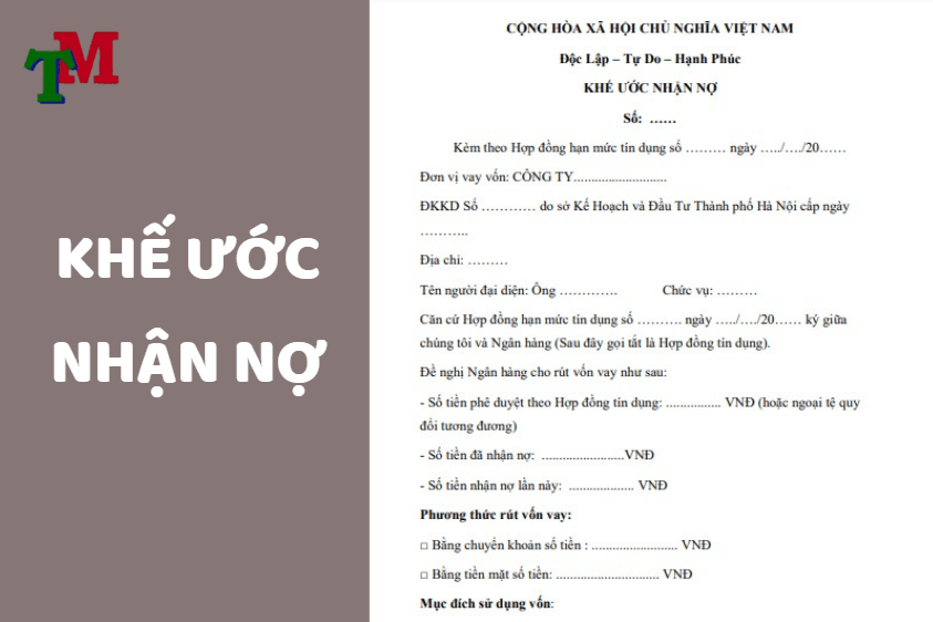 Khế ước nhận nợ là gì? Quy định về khế ước nhận nợ ngân hàng 1 khế ước nhận nợ