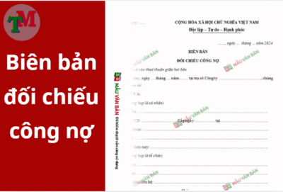 biên bản dối chiếu công nợ
