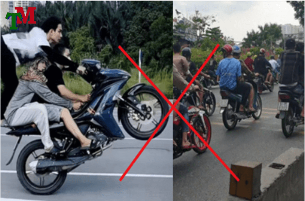 hanh vi cam khi tham gia giao thong