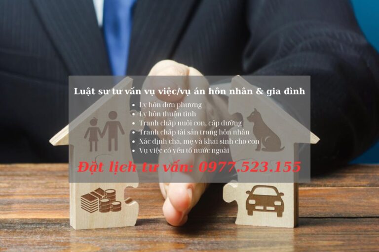 Luật sư tư vấn luật hôn nhân gia đình