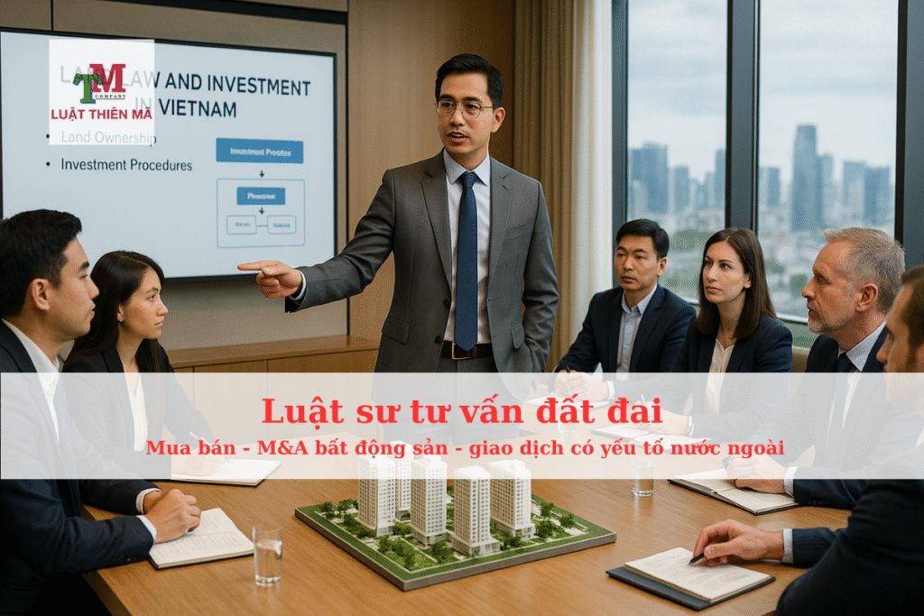 Luật sư đất đai tư vấn mua bán - M&A bất động sản - giao dịch có yếu tố nước ngoài