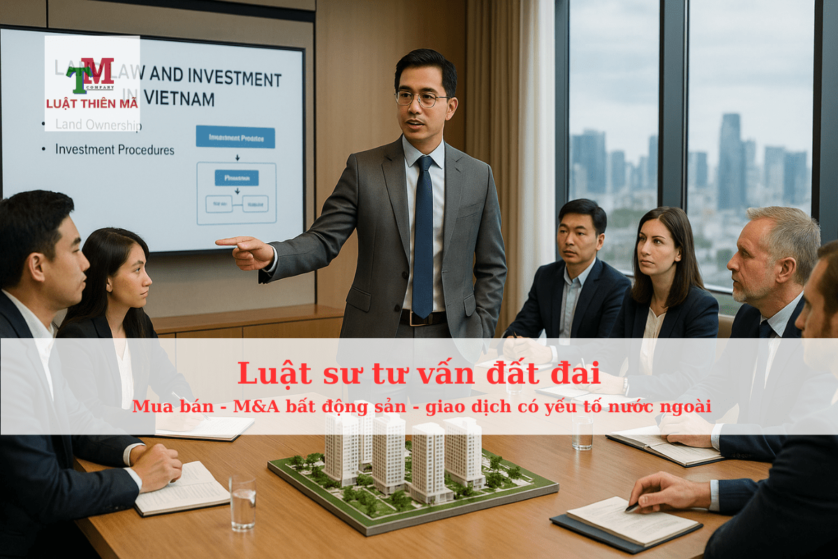 Luật sư đất đai tư vấn mua bán - M&A bất động sản - giao dịch có yếu tố nước ngoài