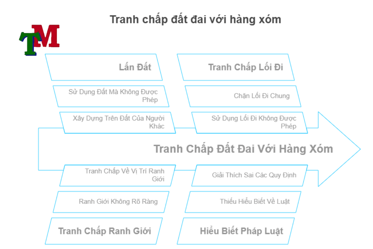 tranh chấp đất đai với hàng xóm 