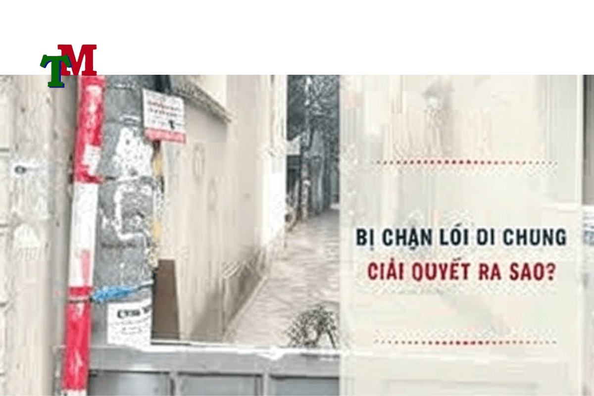 tranh chấp lối đi chung đường