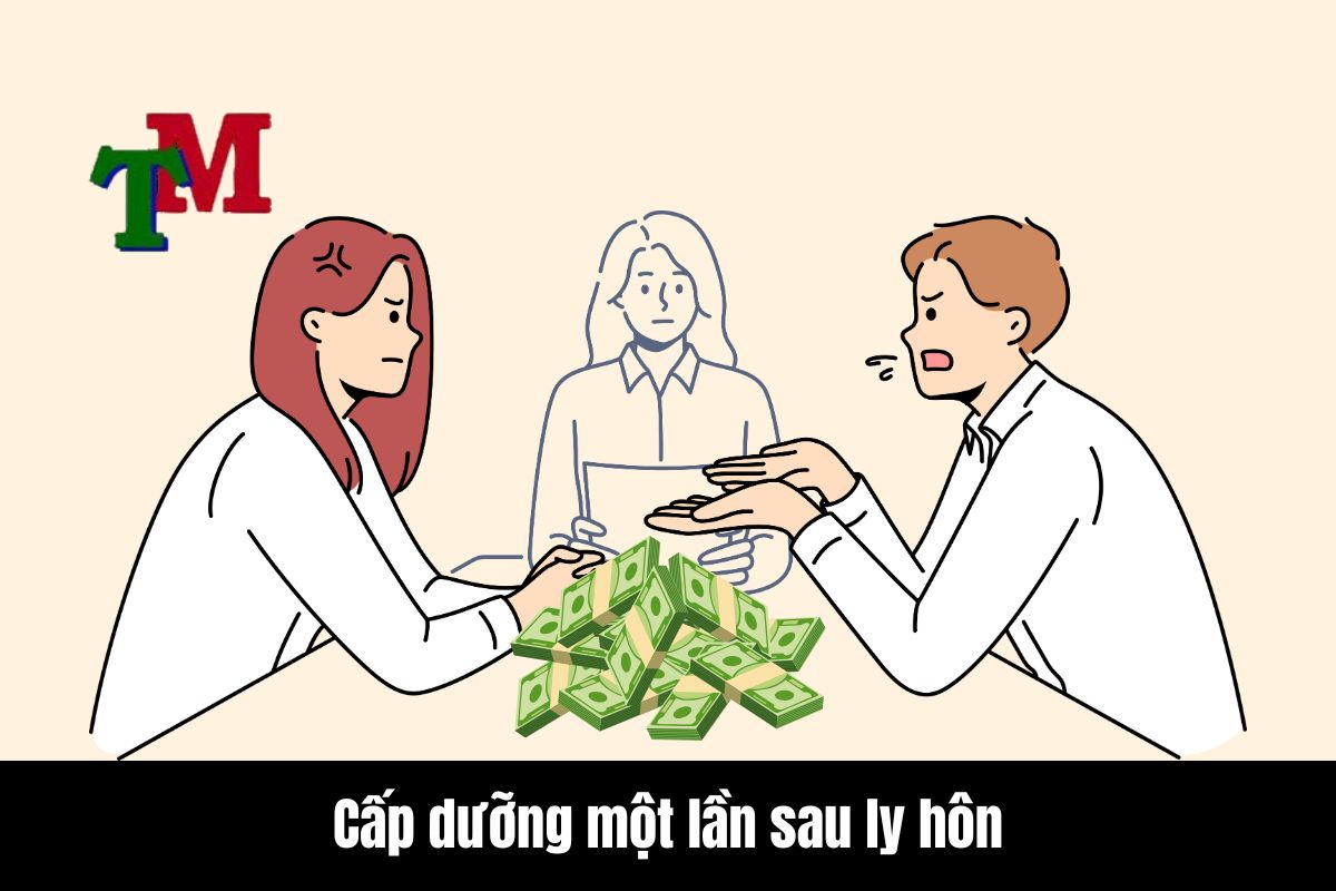 Cấp dưỡng một lần sau ly hôn