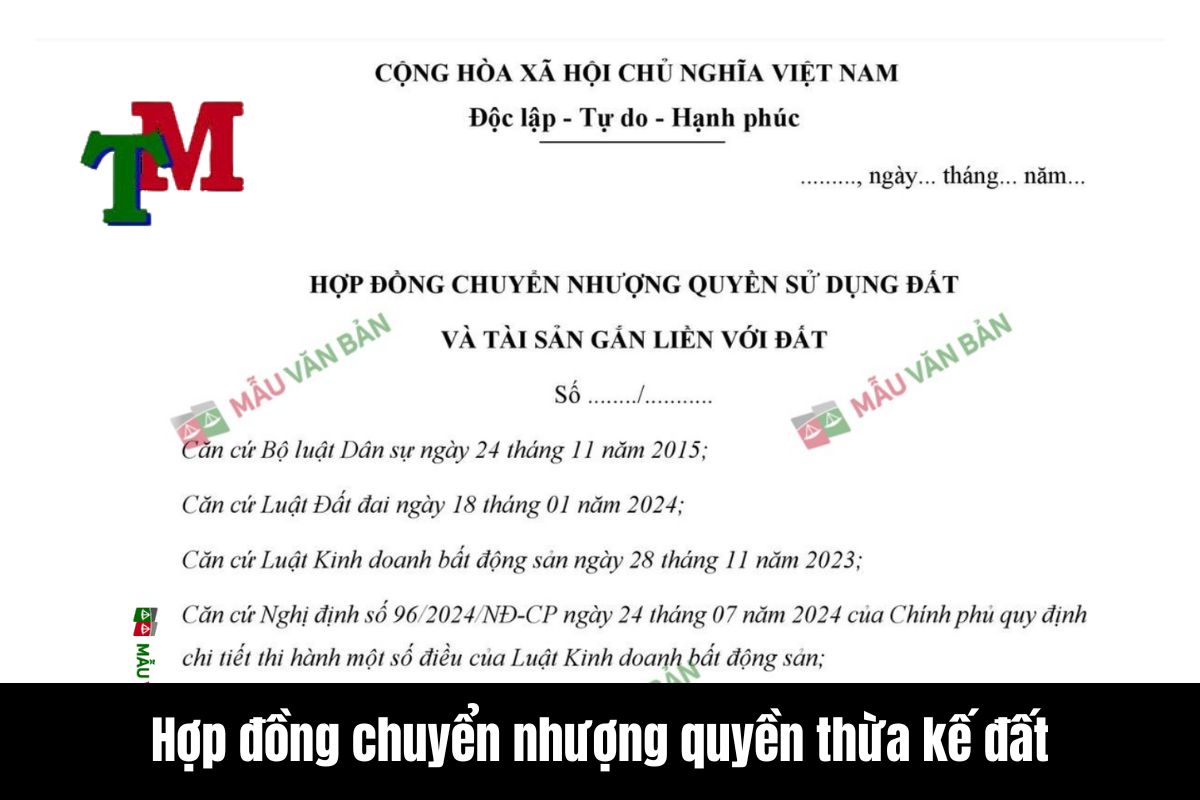 Chuyển nhượng thừa kế đất: Quy định pháp luật mới nhất 2 Hợp đồng chuyển nhượng quyền thừa kế đất