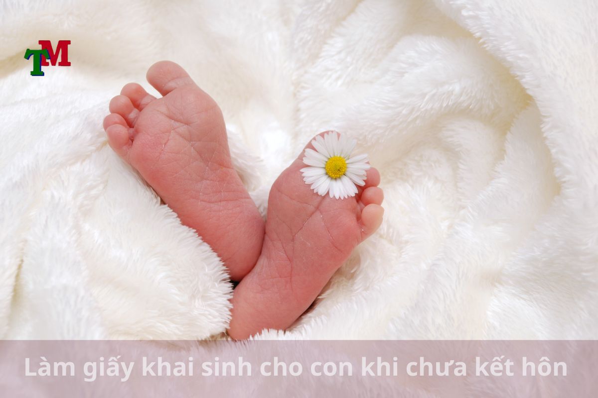 Làm giấy khai sinh cho con khi chưa kết hôn
