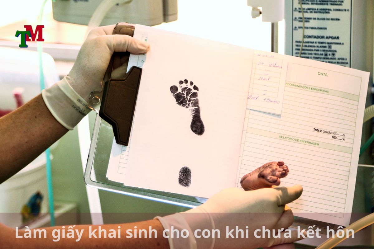 Làm giấy khai sinh cho con khi chưa kết hôn
