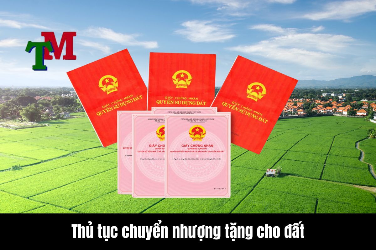 Thủ tục chuyển nhượng tặng cho đất