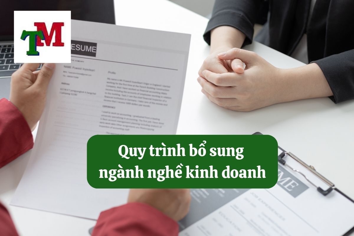 Quy trình bổ sung ngành nghề kinh doanh 