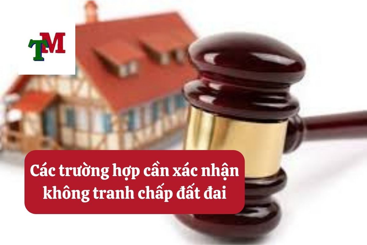 Thủ tục xác nhận tình trạng không có tranh chấp quyền sử dụng đất theo quy định pháp luật về đất đai 2 Các trường hợp cần xác nhận không tranh chấp đất đai