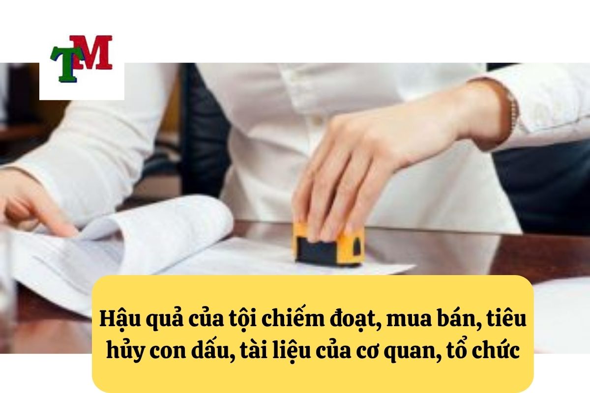 Tội chiếm đoạt, mua bán, tiêu hủy con dấu, tài liệu của cơ quan, tổ chức – 5 tư vấn từ Luật sư cần biết 3 Hậu quả của tội chiếm đoạt, mua bán, tiêu hủy con dấu, tài liệu của cơ quan, tổ chức