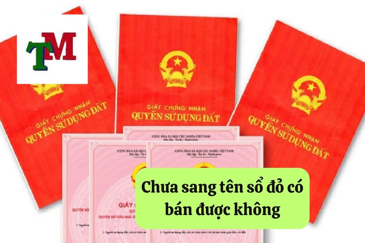 Chưa sang tên sổ đỏ có bán được không: Quy định pháp luật và thủ tục 1 Chưa sang tên sổ đỏ có bán được không: Quy định pháp luật và thủ tục