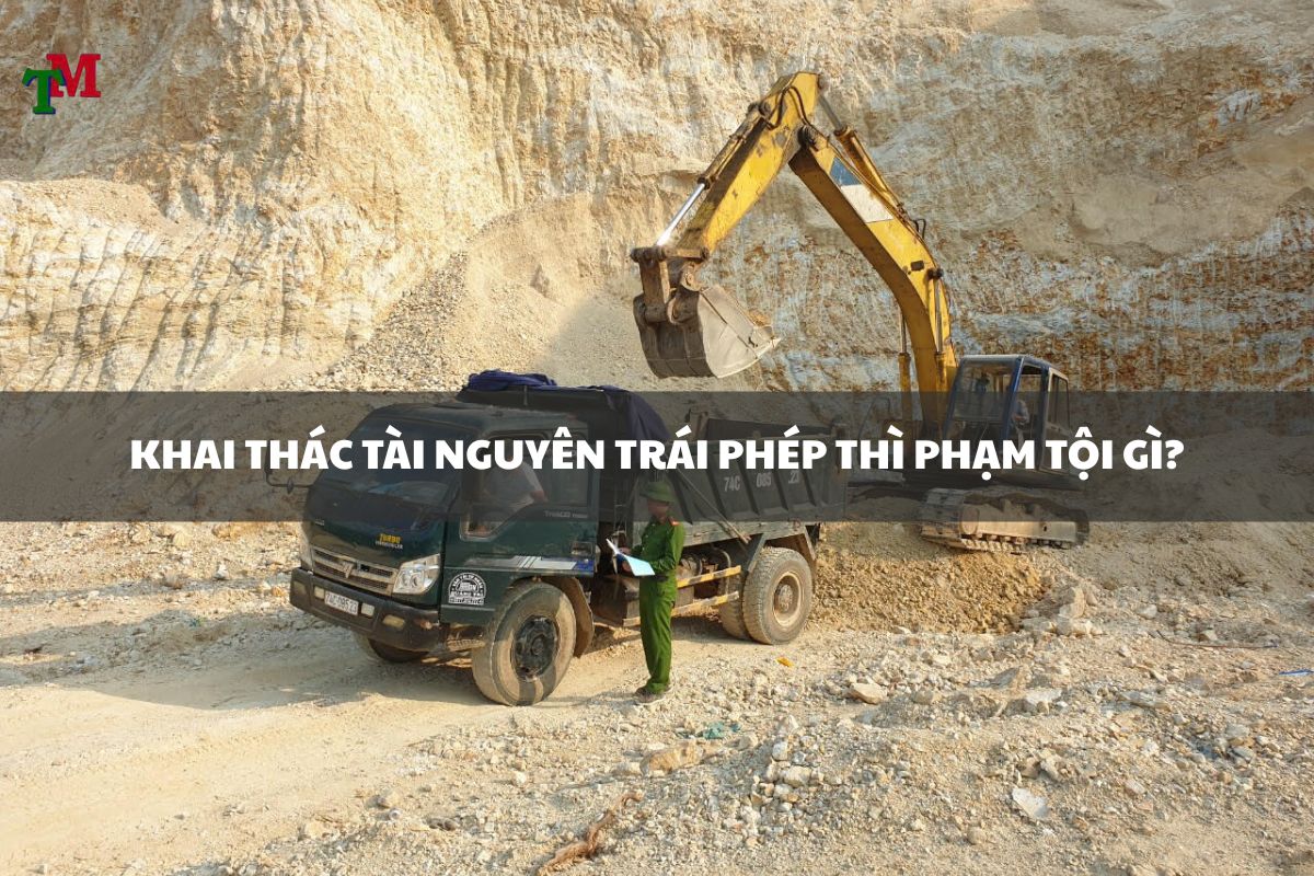 KHAI THÁC TÀI NGUYÊN TRÁI PHÉP THÌ PHẠM TỘI GÌ?