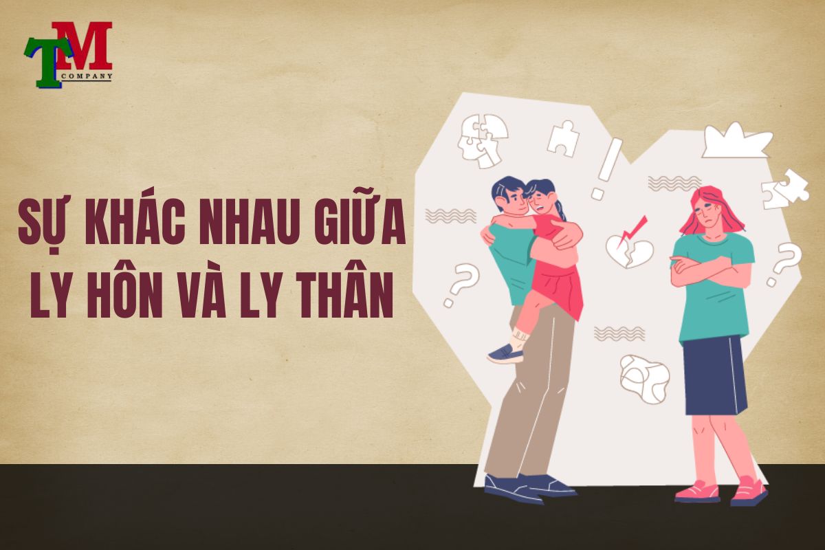 sự khác biệt giữa ly hôn và ly thân