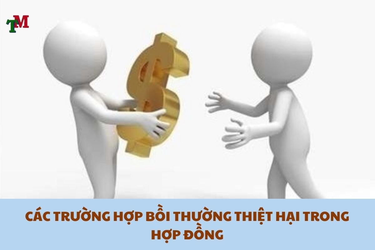 CÁC TRƯỜNG HỢP BỒI THƯỜNG THIỆT HẠI TRONG HỢP ĐỒNG