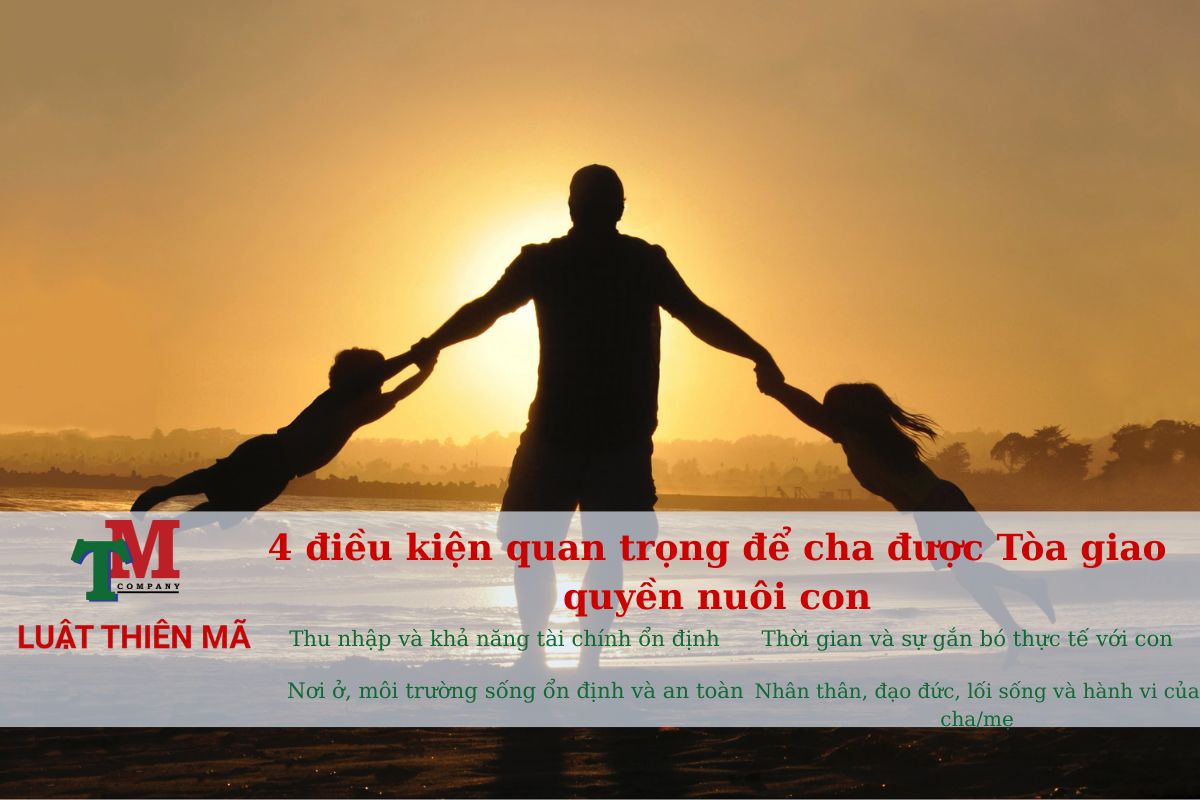 4 điều kiện quan trọng để cha được Tòa giao quyền nuôi con
