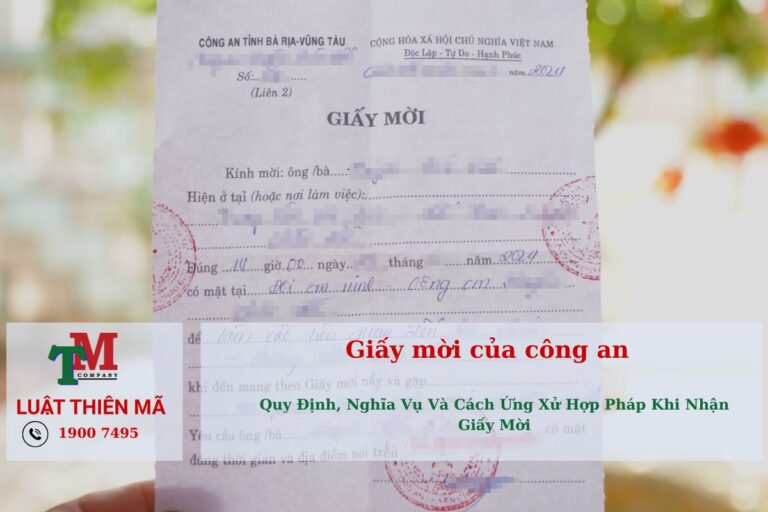 Giấy mời của công an