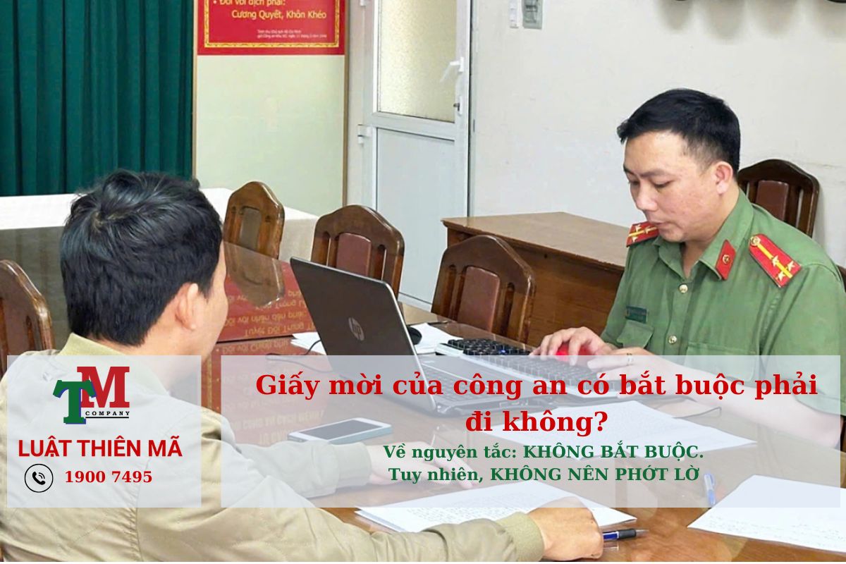 Giấy mời của công an có bắt buộc phải đi không