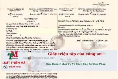 Giấy triệu tập của công an