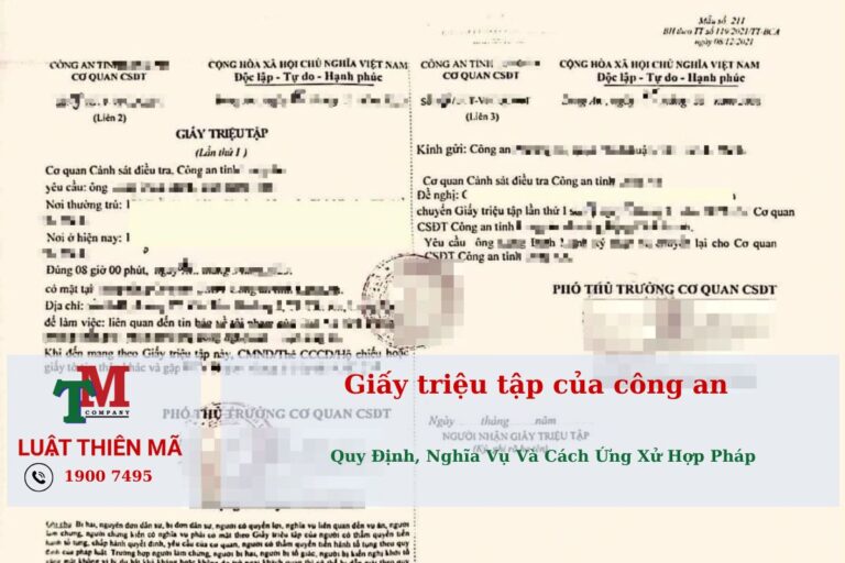 Giấy triệu tập của công an