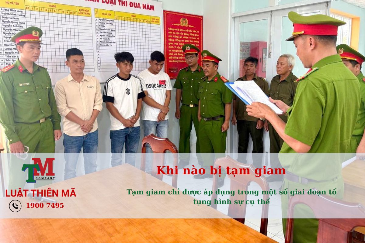 Khi nào bị tạm giam - Tạm giam chỉ được áp dụng trong một số giai đoạn tố tụng hình sự cụ