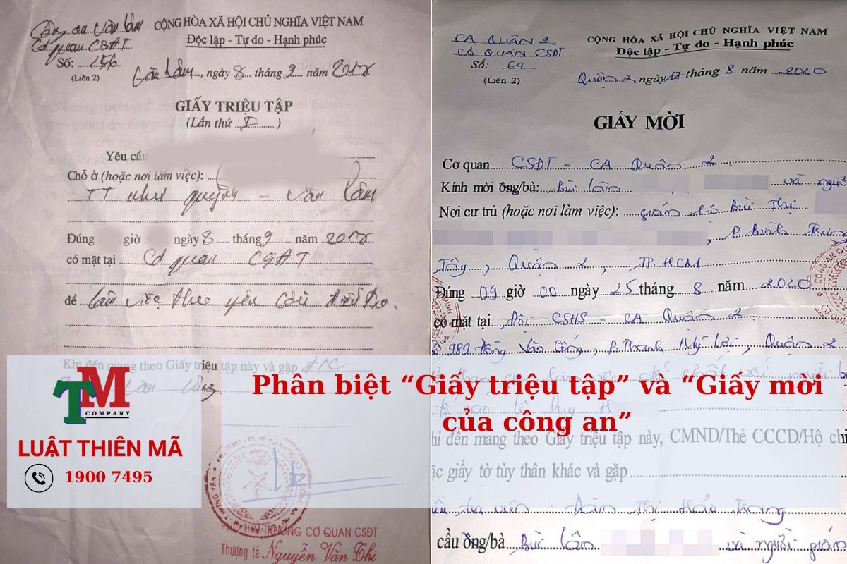 Giấy Triệu Tập Của Công An Là Gì? Quy Định, Nghĩa Vụ Và Cách Ứng Xử Hợp Pháp 3 Phân biệt Giấy triệu tập của công an và Giấy mời của công an