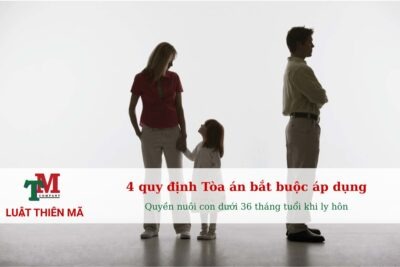 Quyền nuôi con dưới 36 tháng tuổi khi ly hôn - 4 quy định Tòa án bắt buộc áp dụng - Luatthienma