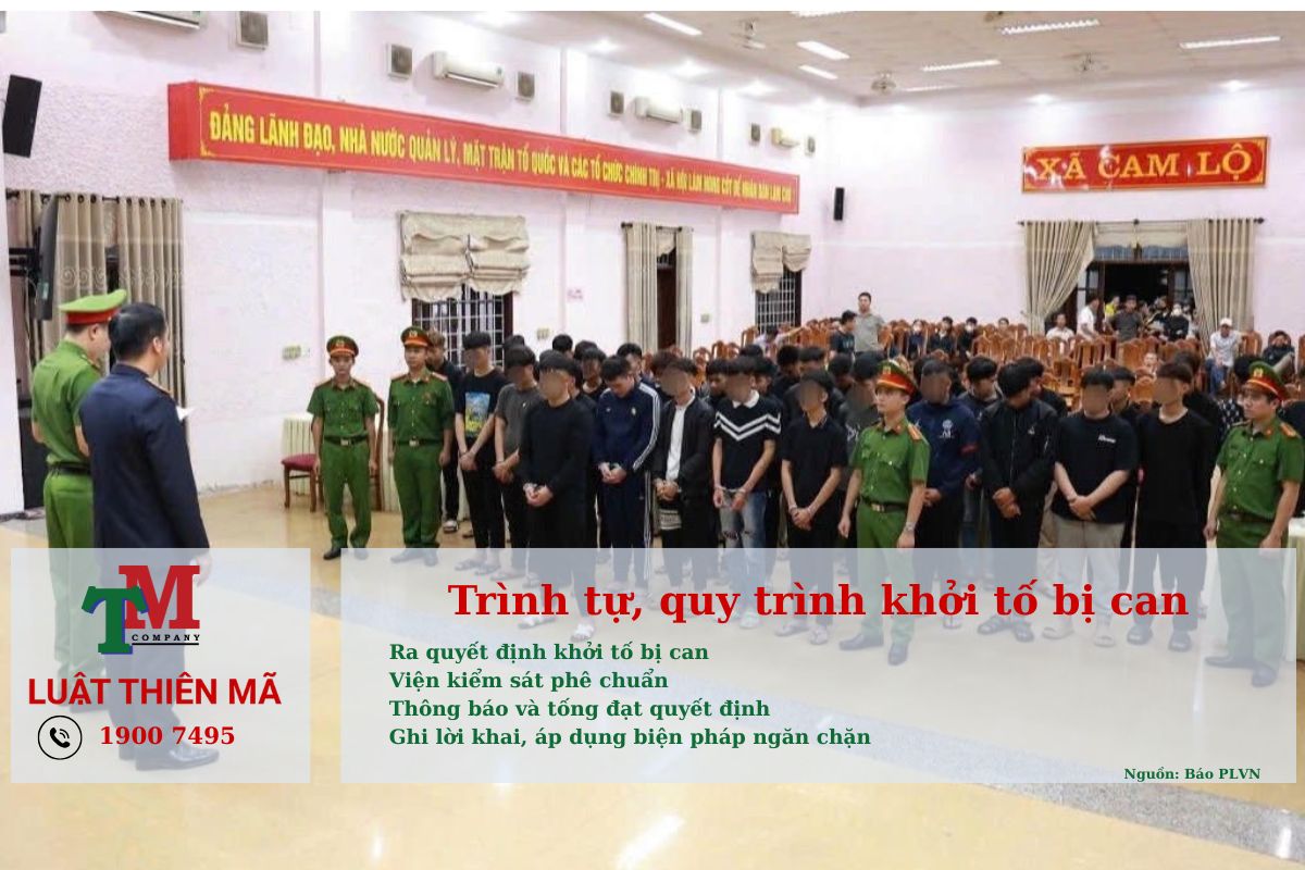 Khởi tố bị can là gì? Quy trình, căn cứ và quyền của người bị khởi tố 2 Trình tự - quy trình khởi tố bị can