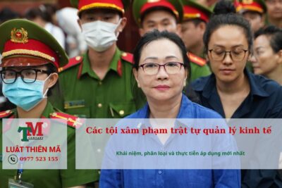 Các tội xâm phạm trật tự quản lý kinh tế theo bộ luật hình sự