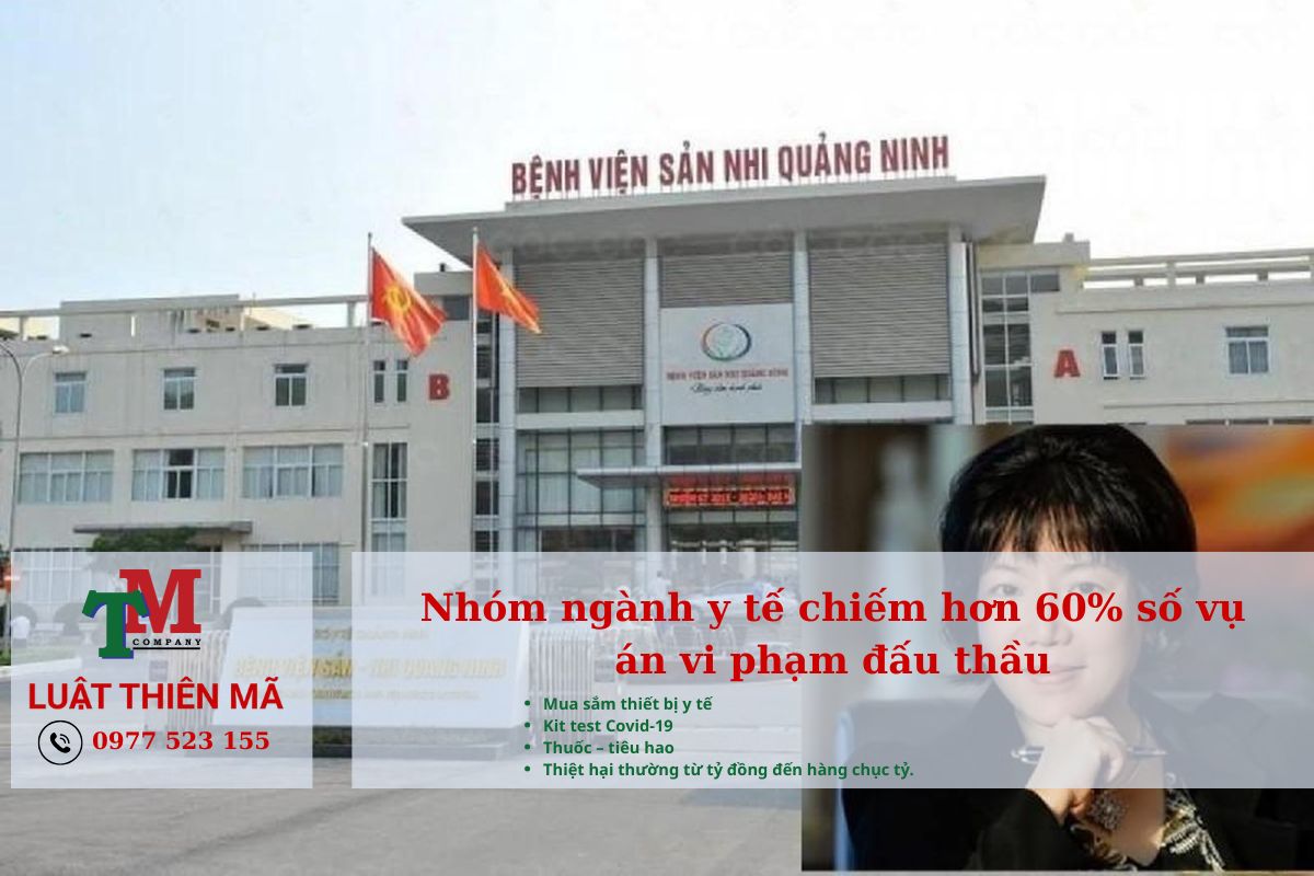Nhóm ngành y tế chiếm hơn 60% số vụ án vi phạm đấu thầu