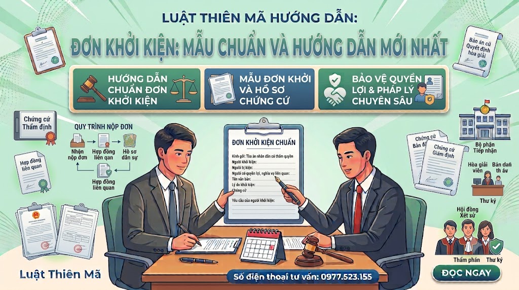 Đơn khởi kiện Mẫu chuẩn và hướng dẫn mới nhất