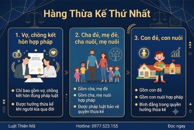 Hàng thừa kế thứ nhất theo pháp luật gồm những ai