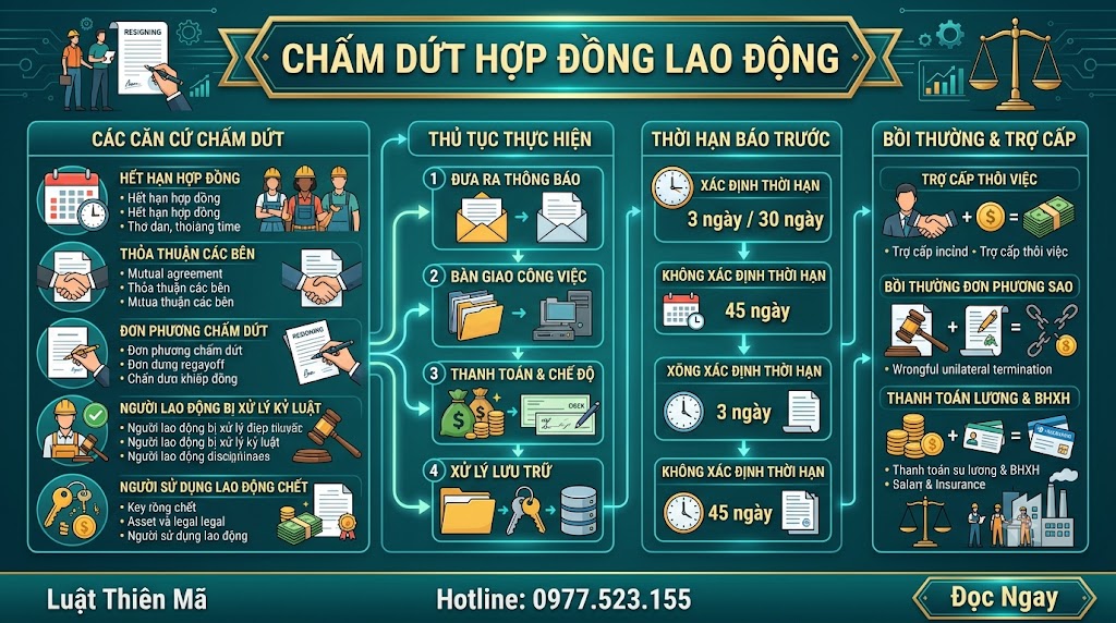 Chấm dứt hợp đồng lao động: Quy định, thủ tục và bồi thường mới nhất 1 Chấm dứt hợp đồng lao động Quy định, thủ tục và bồi thường mới nhất