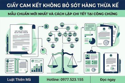 Giấy cam kết không bỏ sót hàng thừa kế