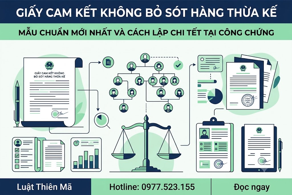 Giấy cam kết không bỏ sót hàng thừa kế: Mẫu cam kết và cách lập 1 Giấy cam kết không bỏ sót hàng thừa kế