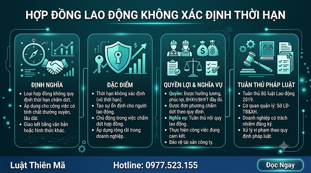 Hợp đồng lao động không xác định thời hạn là gì? Quy định và mẫu tham khảo 1 Hợp đồng lao động không xác định thời hạn là gì