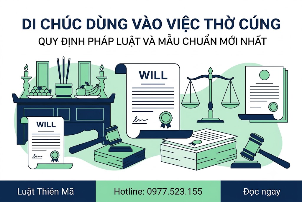 Mẫu di chúc dùng vào việc thờ cúng mới nhất và hướng dẫn lập di sản thờ cúng 1 Mẫu di chúc dùng vào việc thờ cúng
