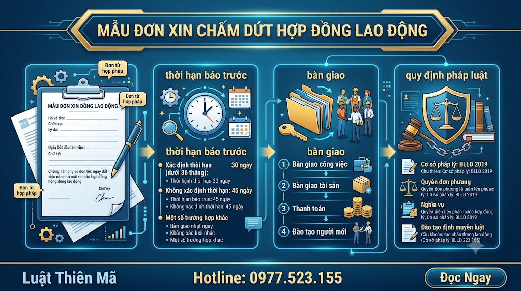 Mẫu đơn xin chấm dứt hợp đồng lao động mới nhất và cách viết 1 Mẫu đơn xin chấm dứt hợp đồng lao động mới nhất và cách viết