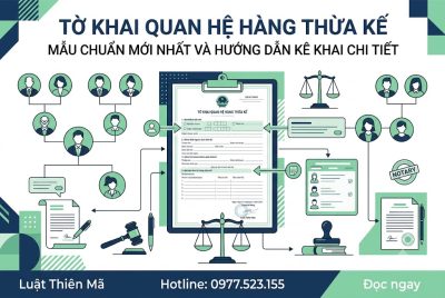 tờ khai quan hệ thừa kế theo pháp luật - mẫu chuẩn mới nhất và hướng dẫn kê khai